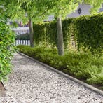 vidaXL Gazonrand 50 pcs 103 x 10 cm Staal Zilverkleurig, Verzenden
