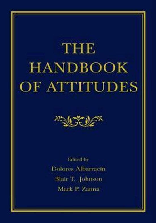 The Handbook of Attitudes 9780805844931 Dolores Albarracin, Livres, Langue | Anglais, Envoi
