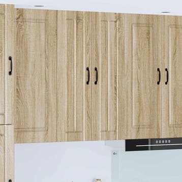 vidaXL Wandkast LUCCA Sonoma Eiken 60 x 31 x 100 cm Bewerkt, Verzenden