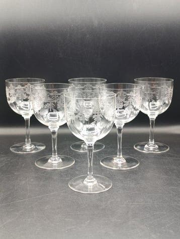 Baccarat - Drinkset (6) - Beauharnais - gesneden kristal -