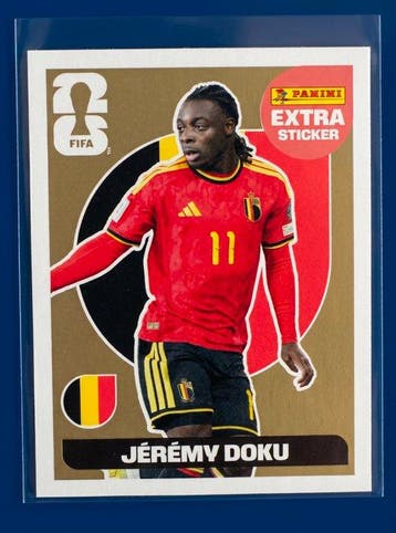 2026 Panini USA 2026 World Cup Jeremy Doku, Mohamed Salah,, Collections