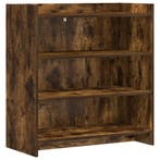 vidaXL Dressoir Gerookt eiken 75 x 36 x 80 cm Bewerkt hout, Verzenden, Nieuw
