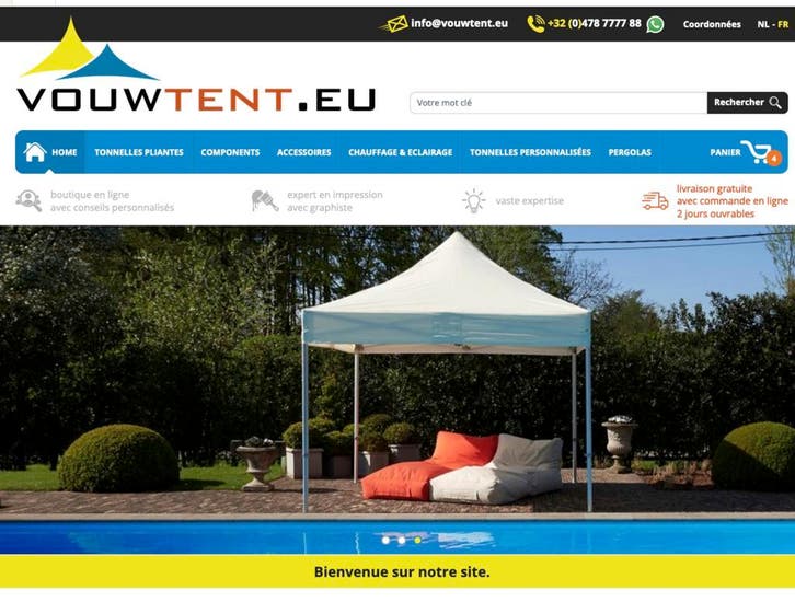 Tente de réception, tonnelle pliante, livraison gratuite ..., Jardin & Terrasse, Tonnelles, Enlèvement ou Envoi