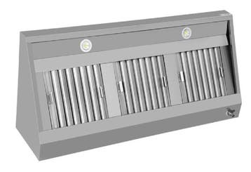 RVS Afzuigkap, wandmodel, B160 x D70 x H55 cm, zonder motor, Nieuw in verpakking