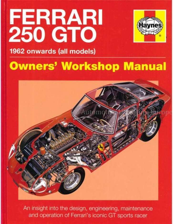 FERRARI 250 GTO, 1962 ONWARDS (ALL MODELS), OWNERS, Livres, Autos | Livres