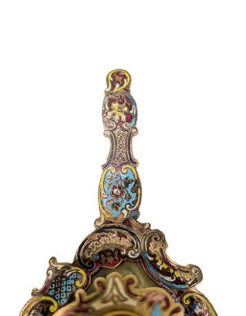 Magnifique Bougeoir cloisonné - Bougeoir - Laiton, Émail,