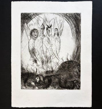 Marc Chagall (1887-1985) - Vision of Ezekiel, Antiek en Kunst