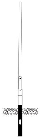 6 meter lantaarnpaal / lichtmast geanodiseerd aluminium, Zakelijke goederen, Overige Zakelijke goederen, Verzenden