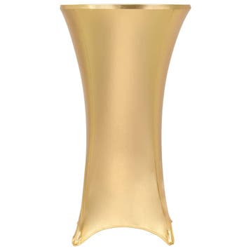 vidaXL 2 st Tafelhoezen stretch 70 cm goud, Verzenden, Nieuw
