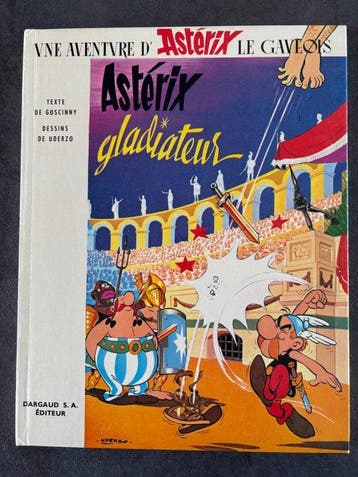 Astérix T4 + dédicace manuscrite - Première édition au, Nieuw