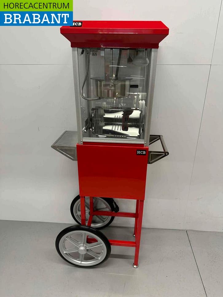 Machine à pop-corn Machine à pop-corn avec chariot rouge, Articles professionnels, Horeca | Équipement de cuisine, Envoi