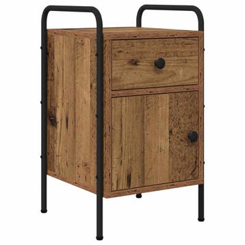 vidaXL Nachtkastje Oud hout 35 x 36,5 x 61 cm Bewerkt hout, Huis en Inrichting, Verzenden, Nieuw