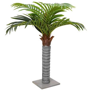 vidaXL Kunstpalmboom 6 bladeren 100 cm groen, Huis en Inrichting, Verzenden, Nieuw