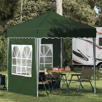 vidaXL Pop-up Feesttent 195 x 195 x 245 cm Groen Oxford Stof, Verzenden, Nieuw