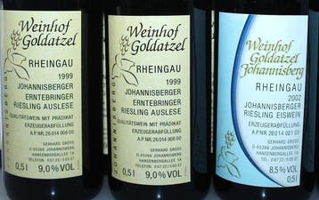 1998 + 1999 + 2002 Eiswein + Auslese: Riesling,, Verzamelen, Nieuw