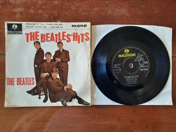 Beatles - 4 x Beatles UK EP - 7 EP - 1963, Cd's en Dvd's, Vinyl Singles
