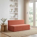 vidaXL Vouwbare Sofa Bed Rood Oranje 152 x 86,5 x 60 cm Stof, Verzenden, Nieuw