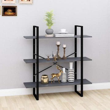 vidaXL Boekenkast met 3 schappen 100x30x105 cm grenenhout, Verzenden