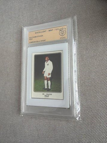 1973/74 Panini Campioni dello Sport Pelé 109 Graded card - 1, Nieuw