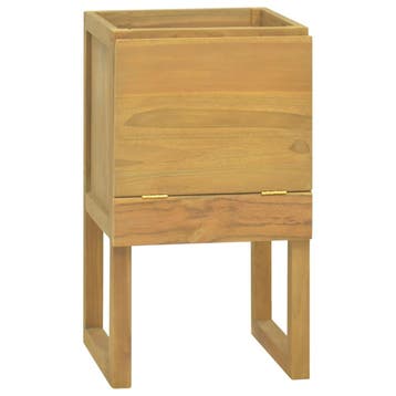 vidaXL Badkamerkast 41x40x75 cm massief teakhout, Verzenden