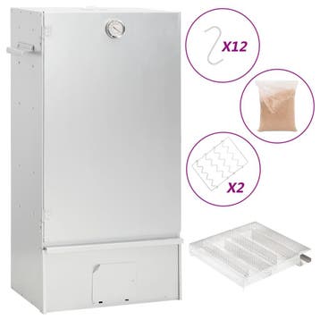 vidaXL BBQ-rookoven met koude rookgenerator gegalvaniseerd, Verzenden, Nieuw