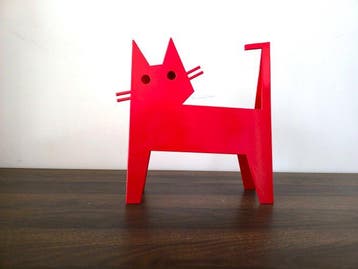 José Soler Art - The Cat KH. Red - No Reserve