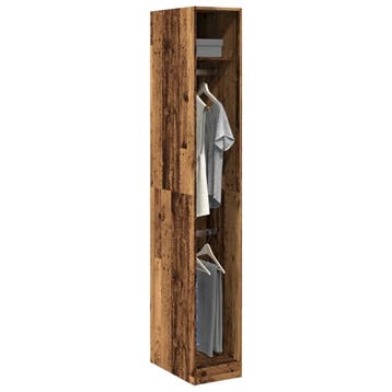 vidaXL Kledingkast 30x50x200 cm bewerkt hout oud hout, Verzenden