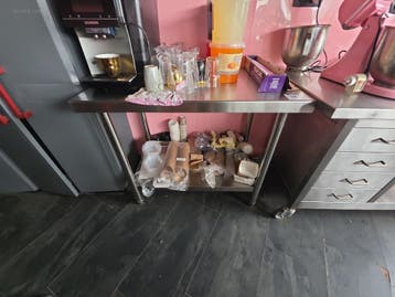 (2x) RVS werktafel NN NN, Nieuw