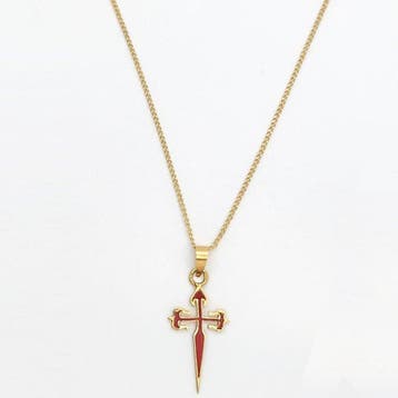 Collier avec pendentif - 18 carats Or jaune