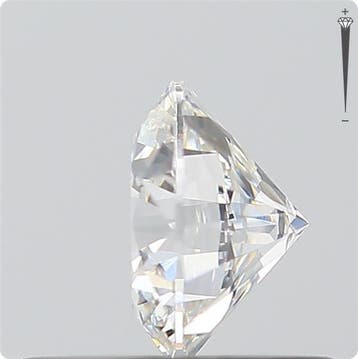 1 pcs Diamant (Natuurlijk) - 0.45 ct - Rond - E - SI1 -