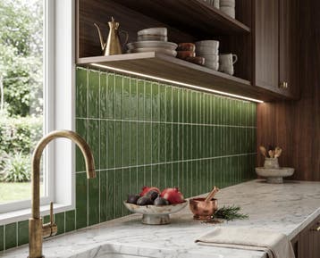 Wandtegel Groen 7,5x30cm (Muurtegels, Afbouwmaterialen), Nieuw, 20 tot 40 cm, 10 m² of meer, Wandtegels