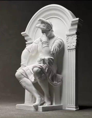 Statue, Sculpture Julien de Médicis - 16 cm - Plâtre