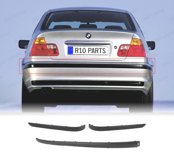 MOULURES PARE-CHOCS ARRIÈRE BMW SERIE 3 E46 BERLINE 98-01 NO, Auto-onderdelen, Carrosserie, Verzenden