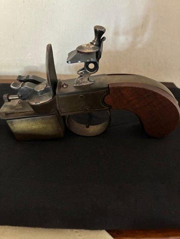 Dunhill - Tinder Pistol - Tafelaansteker - Messing, Hout,, Nieuw