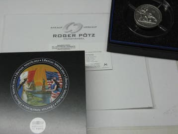 Frankreich 25 Euro 2023 Independence Libertas 2 Unzen zil..., Verzenden