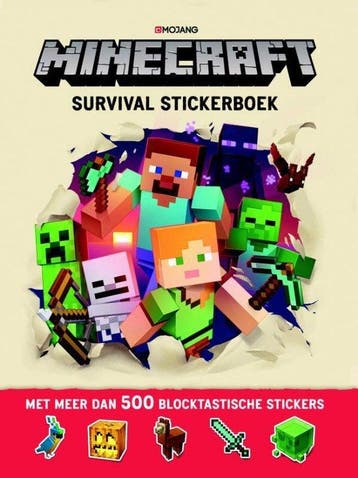 Minecraft Survival Stickerboek - Jelly, Verzenden