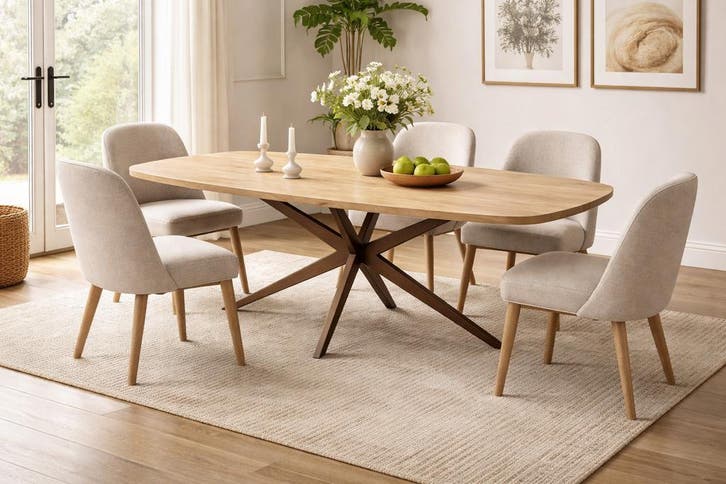 COMPLETE EIKEN TAFEL | Deens ovaal | Zelf samenstellen!, Maison & Meubles, Tables | Tables à manger, Enlèvement ou Envoi