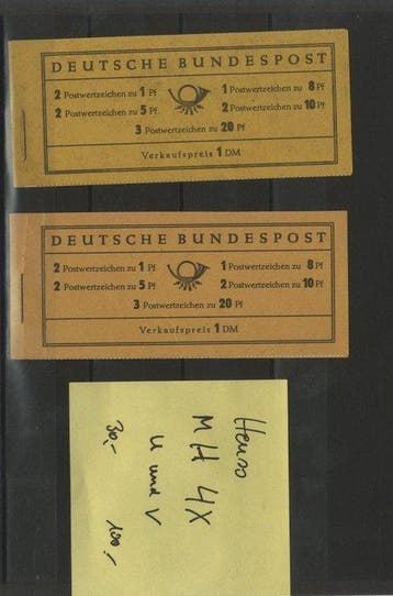 Duitsland, Bondsrepubliek 1958/1960 - 5 betere Heuss, Gestempeld