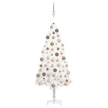 vidaXL Kunstkerstboom met verlichting en kerstballen 120 cm, Verzenden