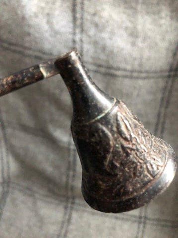 Taperstick (kleine blaker met een dunne pijp) - Verzilverd, Antiek en Kunst
