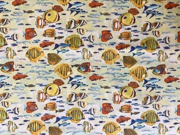 Tafelkleed Fantasie Tropisch Rif – Marina-elegantie in