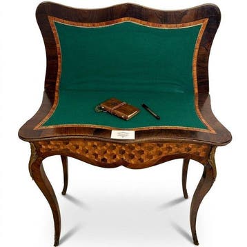 Table de jeux - Bois de rose - Style Napoléon III