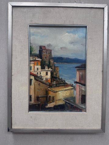 Giovanni Pane (1928-2010) - Scorcio di Cetara