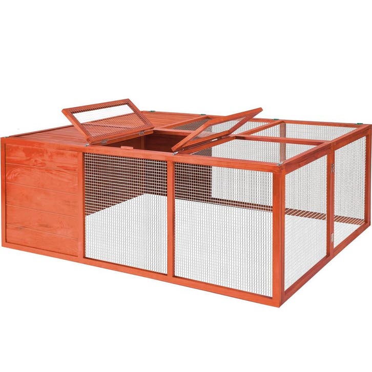 tectake Konijnenhok Murphy, opvouwbaar, met dakopening, 150x, Animaux & Accessoires, Rongeurs & Lapins | Cages & Clapiers, Envoi