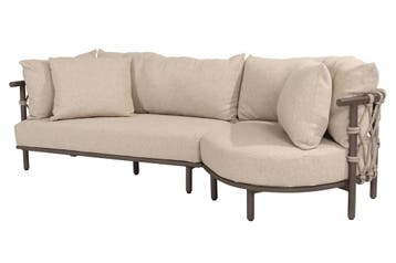 4 Seasons Outdoor Ezra chaise loungebank terre met love