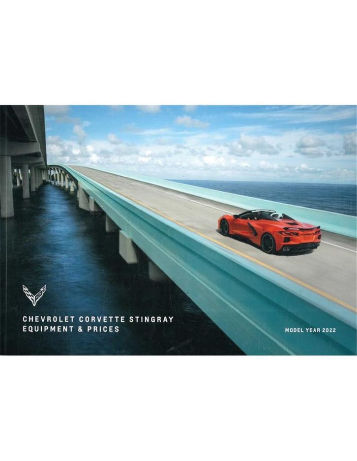 2022 CHEVROLET CORVETTE STINGRAY EQUIPMENT | PRIJSLIJST, Livres, Autos | Brochures & Magazines