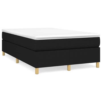 vidaXL Boxspring met matras stof zwart 120x190 cm, Verzenden, Nieuw