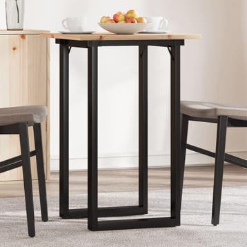 vidaXL Eettafel O-frame 50x50x75 cm massief grenenhout en, Huis en Inrichting, Tafels | Eettafels, Verzenden, Nieuw