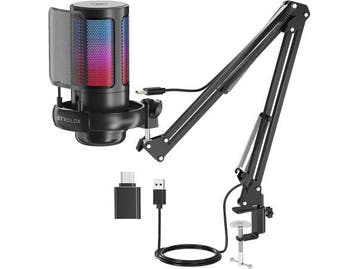 Veiling - Strolox Microfoon met arm - USB - gaming - RGB, Musique & Instruments, Microphones