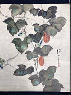 Very fine vine painting, signed - Sakai Hoitsu (1761-1829) -, Antiek en Kunst
